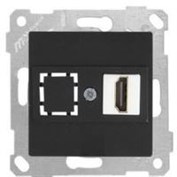 RİTA MEK TUŞ 1 ÇIKIŞLI (RJ45) FİBER OPTİK PRİZ SİY 1